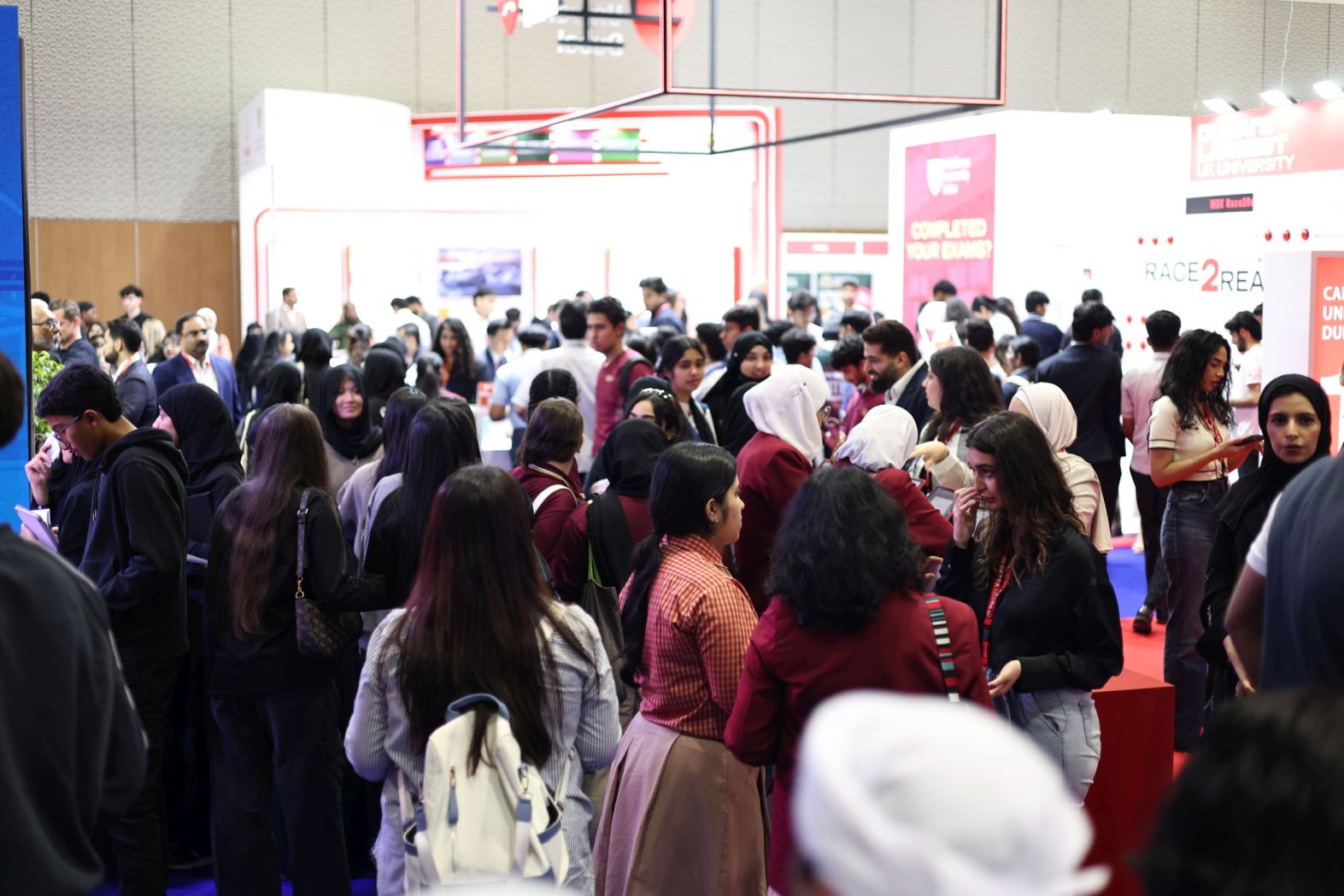 Our dedicated team of academic advisors was available at the booth to guide and assist prospective students.